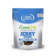 NutriSource PureVita LID Jerky Strips Dog Treats Turkey