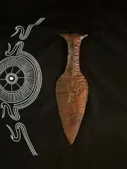 Solid Bronze Danish Fishtail Dagger.