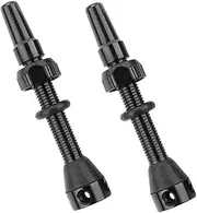GANAZONO 2 Pcs Tire Valve Dually Valve Stem Extenders for Valve Stem Puller Tubeless Stem Side Wall Tire Repair Kit Tubeless Valves Valve Core Removal Tool Black Aluminum Alloy