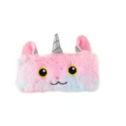 4pcs Unicorn Pen Bag Plush Student Pencil Pouch Portable Stationery Pouch