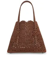 Alaïa Elegant Lasercut Motif Shoulder Bag