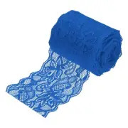3 Inch Wide 10 Yard Lace Ribbon Floral Pattern Dark Blue Lace Trim Ribbon