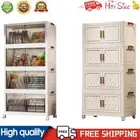 4 Tier Plastic Storage Containers Collapsible Storage Bins Foldable Organization