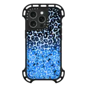 iPhone 16 Pro Ultra Bounce Case MagSafe Compatible CHEEKY CHEETAH BLACK BLUE SAMSUNG, SNOW LEOPARD PRINT COLORFUL ANIMAL PATTERN OMBRE By Ebi Emporium