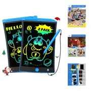 2 Pack LCD Writing Tablet with Stylus, 8.5in Erasable Doodle Board Mess Free ...