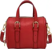 [FOSSIL] Carlie Red Satchel Bag ZB1856611