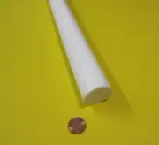 Teflon PTFE Virgin White Rod 1 3/8" (1.375) Diameter x 60 Long, 1 Unit Extruded