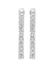 14K 4.00 ct. tw. Lab Grown Diamond Inside Out Hoops