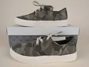 Sun + Stone Kiva Casual Sneakers Mens 7.5 M Green Camo Low Top Lace Up Shoes NWB