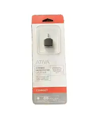 3.5mm Stereo Male Plug Adapter to 2-way 3.5mm Female Jack Headphone Y Splitter