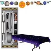 Space Astronomy Planets Theme Party Decorations Supplies Spaceship Galaxy Starry