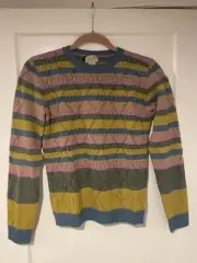 NWT Gucci Kids 12 Years Women’s Small Pullover Stripe GG Wool Knit Sweater