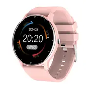 1.28 Inch Touch Screen Ip67 Waterproof Smart Watch Support Blood Pressure Monitoring Sleep Heart Rate Pink Smart Watches