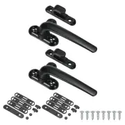2pack Aluminum Alloy Window Handle Casement Window Sliding Locks Black Left Hand