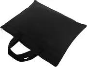 VALICLUD Business Handbag Document File Bag Document Organizer Bag Portable File Folder Bag Zipper File Organizer Zipper Document Organizer Handled Document Bag Oxford Cloth Black