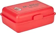 AC Milan SNABOX Official Organic Plastic Lunch Box with 2 Compartments, Red