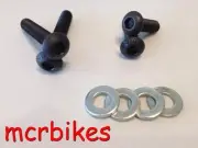 BICYCLE DISC BRAKE MOUNT KITS BLACK HIGH TENSILE / STAINLESS STEEL BRAKE BOLTS