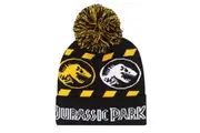 Hat By Jurassic Park Hazard Snow Beanie Black