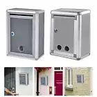 Locking Wall Mounted Mailbox Key Lock Mailbox Vertical Rustproof Durable Postbox