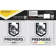 NRL Nrl Premiers Mini Decal - Set of 2 - N-MD-PREM