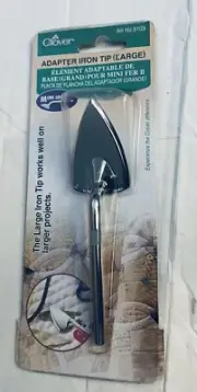 Clover Mini Iron II "The Adapter" Tip-Large NEW in Package Art No 9103