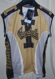 Idaho Vandals IRONMAN Sleeveless Cycling Jersey Sz L NWT Relax Cut