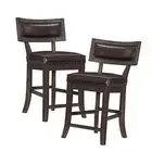 Palladium Counter Height Dining Chair (Set of 2) Cherry/Espresso