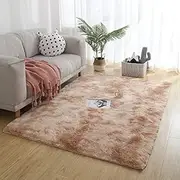 Washable Fluffy Rug, 120x200CM Extra Thick 3.0 cm Rectangular Rug Mat, Absorbent Non-Slip Carpet for Bedside, Sofa, Porch, Entrance. (Beige)
