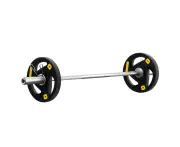 Dumbbells set black 16kg 120cm weight lifting home gym fitness equipment