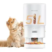 Automatic Cat Feeder - 21 Cups/5L Timed Cat Food Dispenser with Freshness Pre...