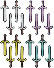 Mkork&fzsx Inflatable sword Blow up Sword Pixel Party Favors(17 objects per box)
