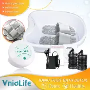 Ionic Foot Bath Detox SPA Ion Cleanse Massage Machine with Basin 100 Pack Liners
