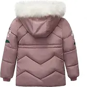 [Generic] Snow Pants for Toddler Zip Winter Girl Coats Jacket Boys Hoodie Snow Warm Kids Thick Outwear Children Girls Coat&Jacket Snow Jacket 5t