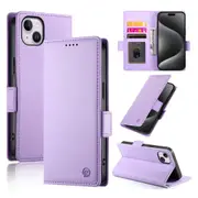 Wallet Case for IPhone 14 Plus,Slim Protective Shockproof Case With Card Holder,Premium PU Leather Kickstand-Purple