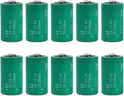 ‎HOUHOUBO 10PCS CR1/2AA Lithium Battery 3V 950mAh Non-Rechargeable Disposable Replacement for PLC Industrial Cell