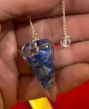 Lapis Orgonite pendulum