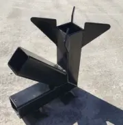 Rocket Stove - Portable, Heavy-Duty, Custom-Made, High Temperature Black Paint