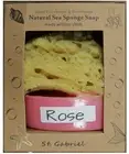 Rose Natural Sea Sponge & Goats Milk Soap