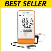 Magnetic Refrigerator Thermometer - Dual Power Data Logger for Vaccine Storage