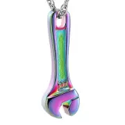 Cremation Jewelry Urn Necklaces for Human Pet Ashes Locket Pendant Wrench Mem...