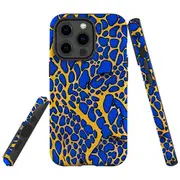 For iPhone 13 Pro Max Tough Protective Cover, Blue Frog