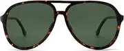 [OUWEN] Retro Polarized Aviator Sunglasses Womens Mens, Vintage Flexible 70s Stylish Classic Shades Sun Glasses OW2201