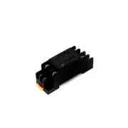 PTF08A 8 Terminal 35mm DIN Rail Mounted Power Relay Socket Base Holder 3Pcs
