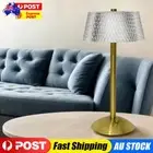 Crystal Table Lamp Cordless Desk Lamp Dimmable Sleeping Light for Restaurant Bar