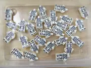 Custom White Mandalorian Minifigure Bodies UV Printed on Genuine Lego Parts
