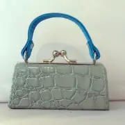 Aqua Crocodile Pattern Purse Fits 18" American Girl Dolls