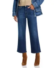 7 For All Mankind Alexa High Rise Cropped Jeans in High Wave