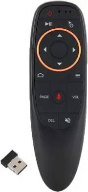 EASYTONE Air Mouse Remote Control, 2.4 GHz Wireless Voice Black
