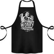 If Bob Tells Me Not to Worry Reggae Music Cotton Apron 100% Organic