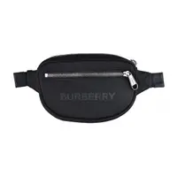 在飛比找momo購物網優惠-【BURBERRY 巴寶莉】BURBERRY灰字LOGO尼龍